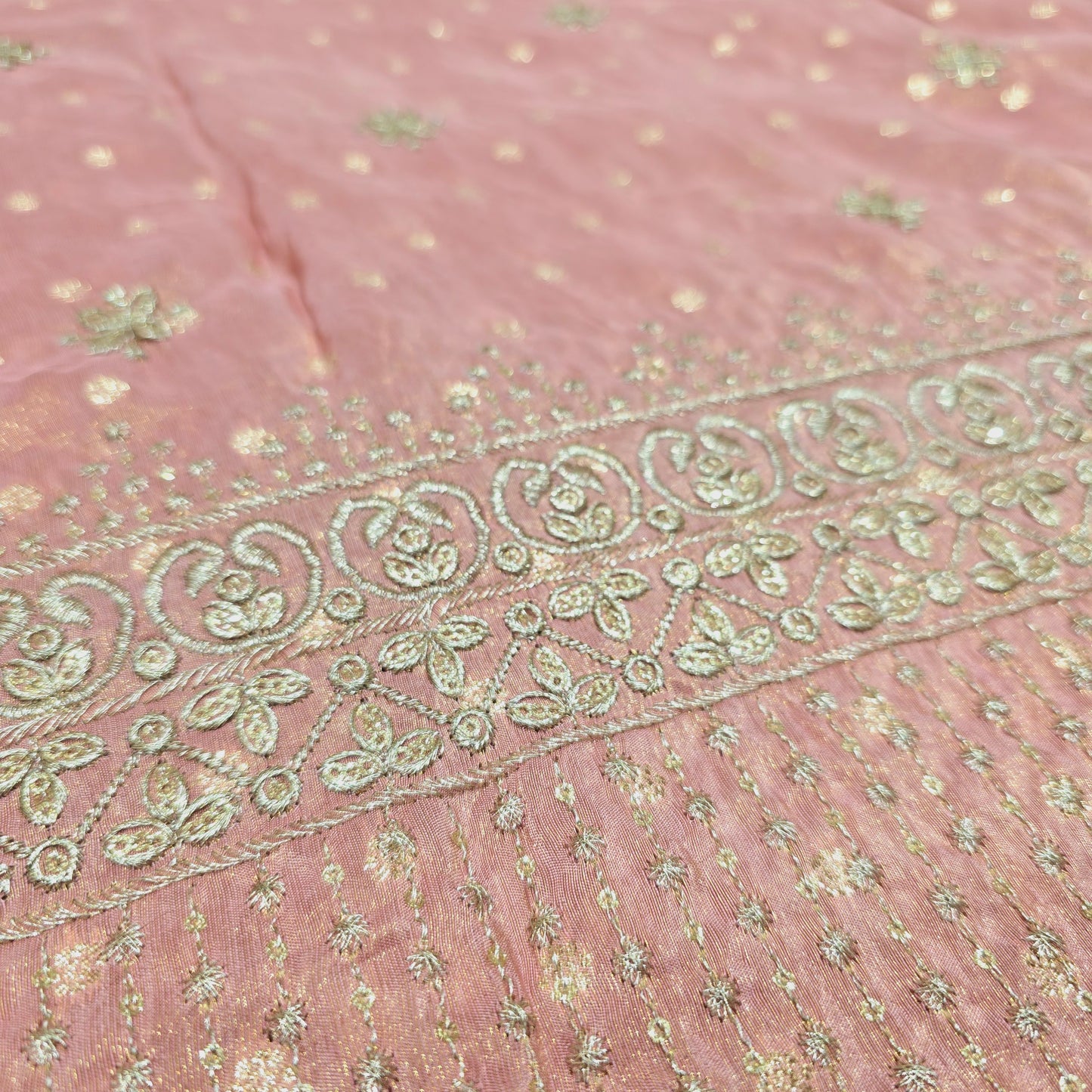 Tissue with Chota Buta & Border (Baby Pink)