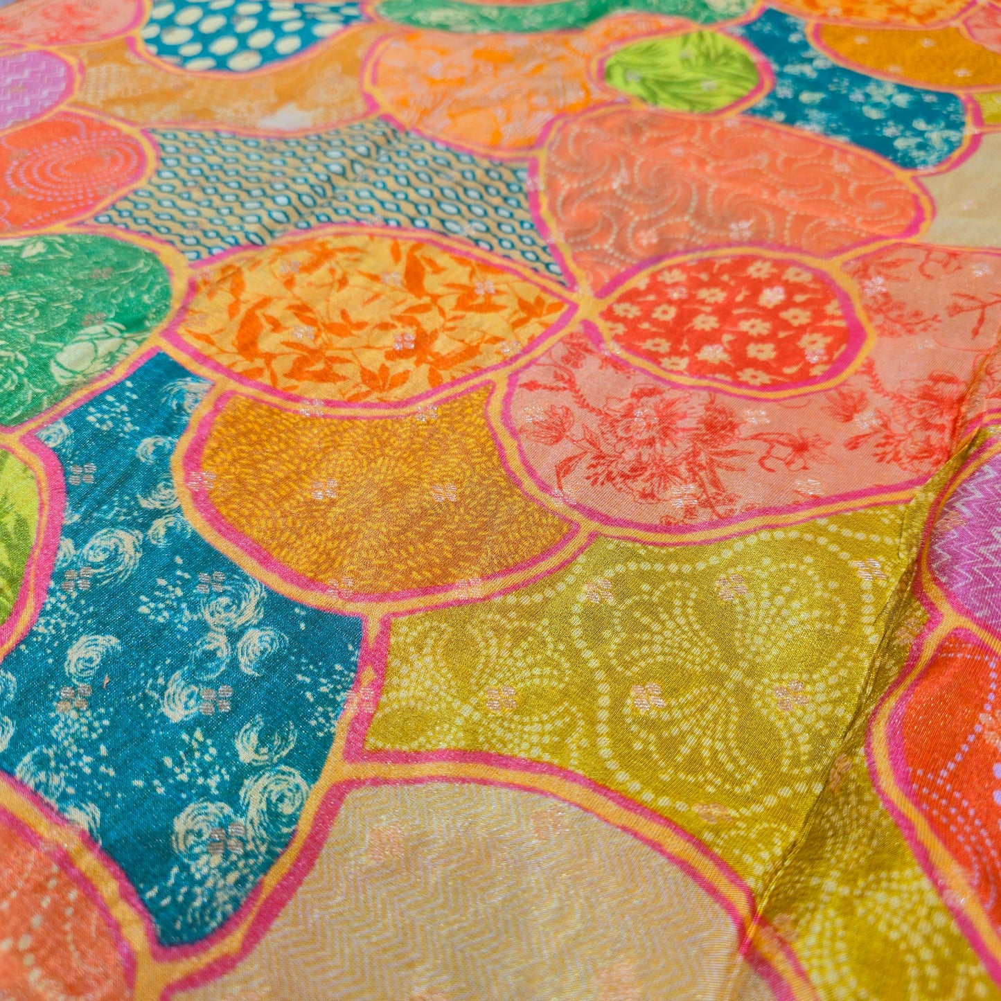 Tissue Flower Print (Orange)