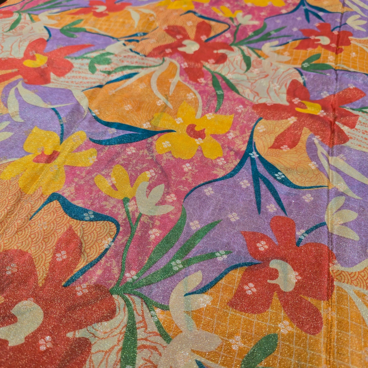 Tissue Flower Print (Purple)