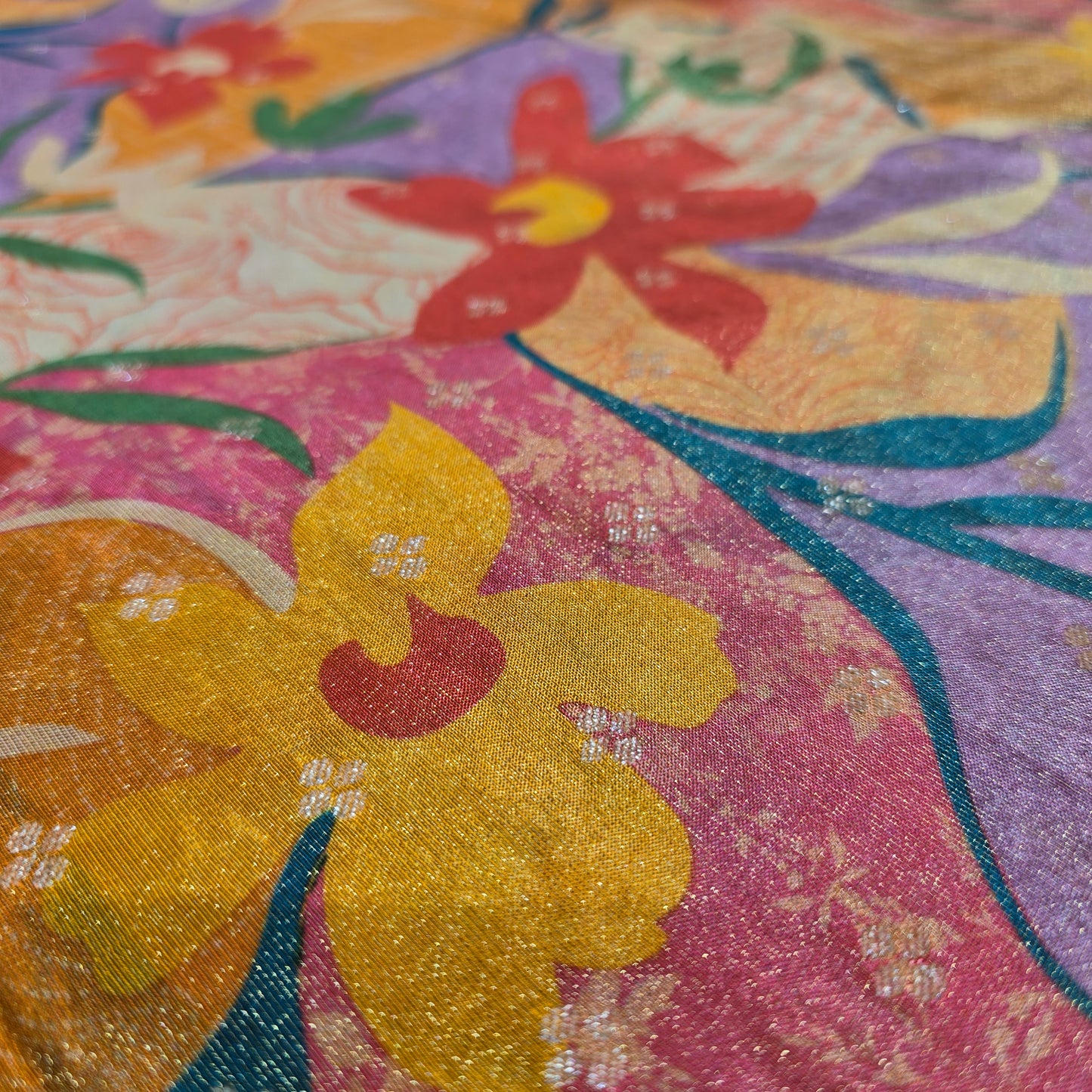 Tissue Flower Print (Purple)
