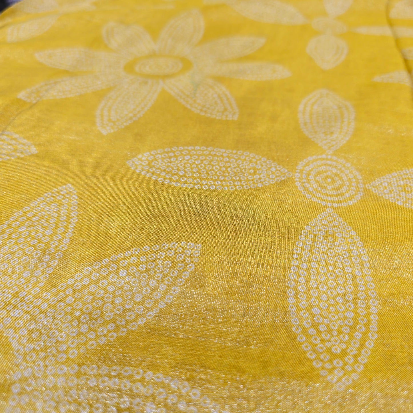 Tissue Bandni Print (Yellow)
