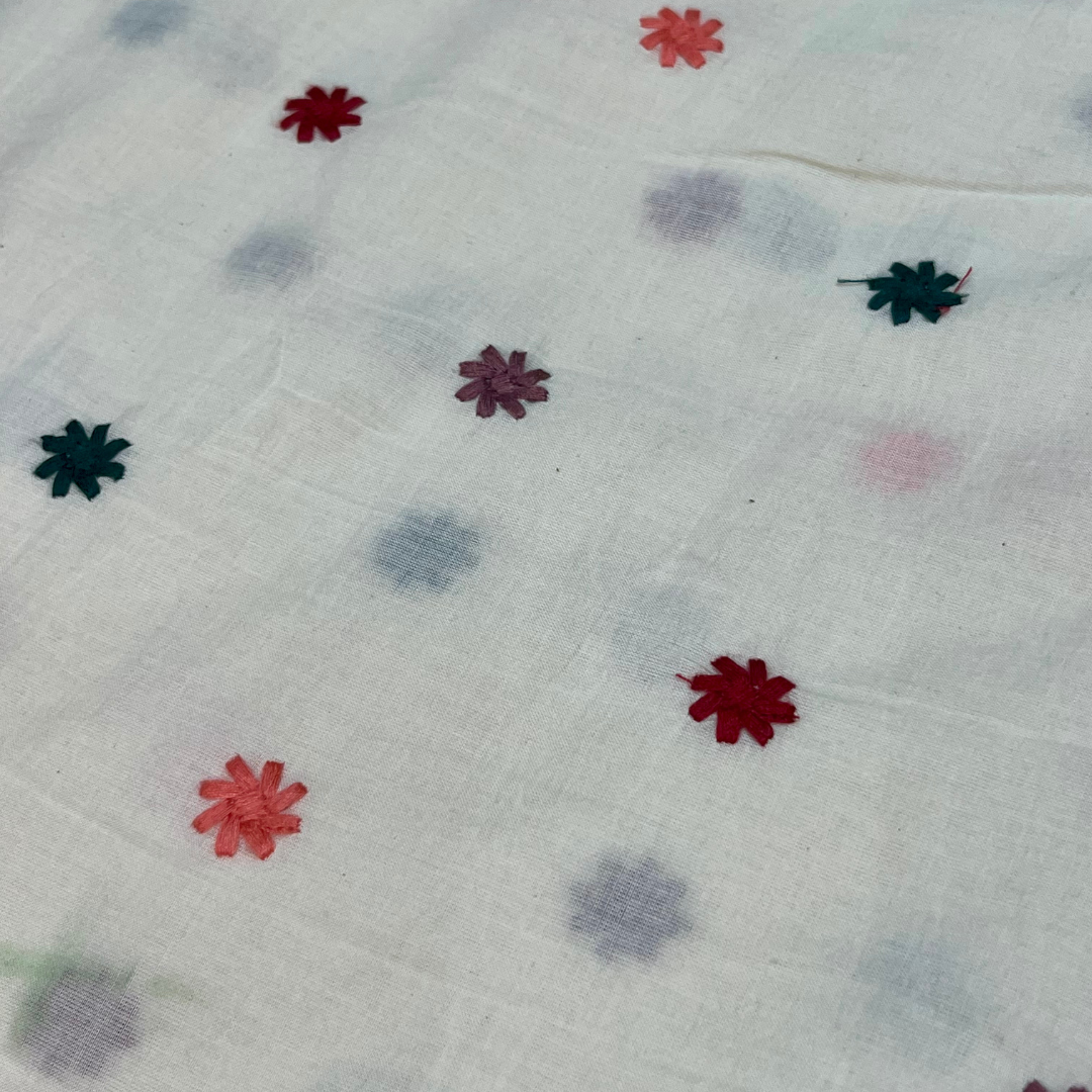 Butta Work (red peach, orange green, dark blue)