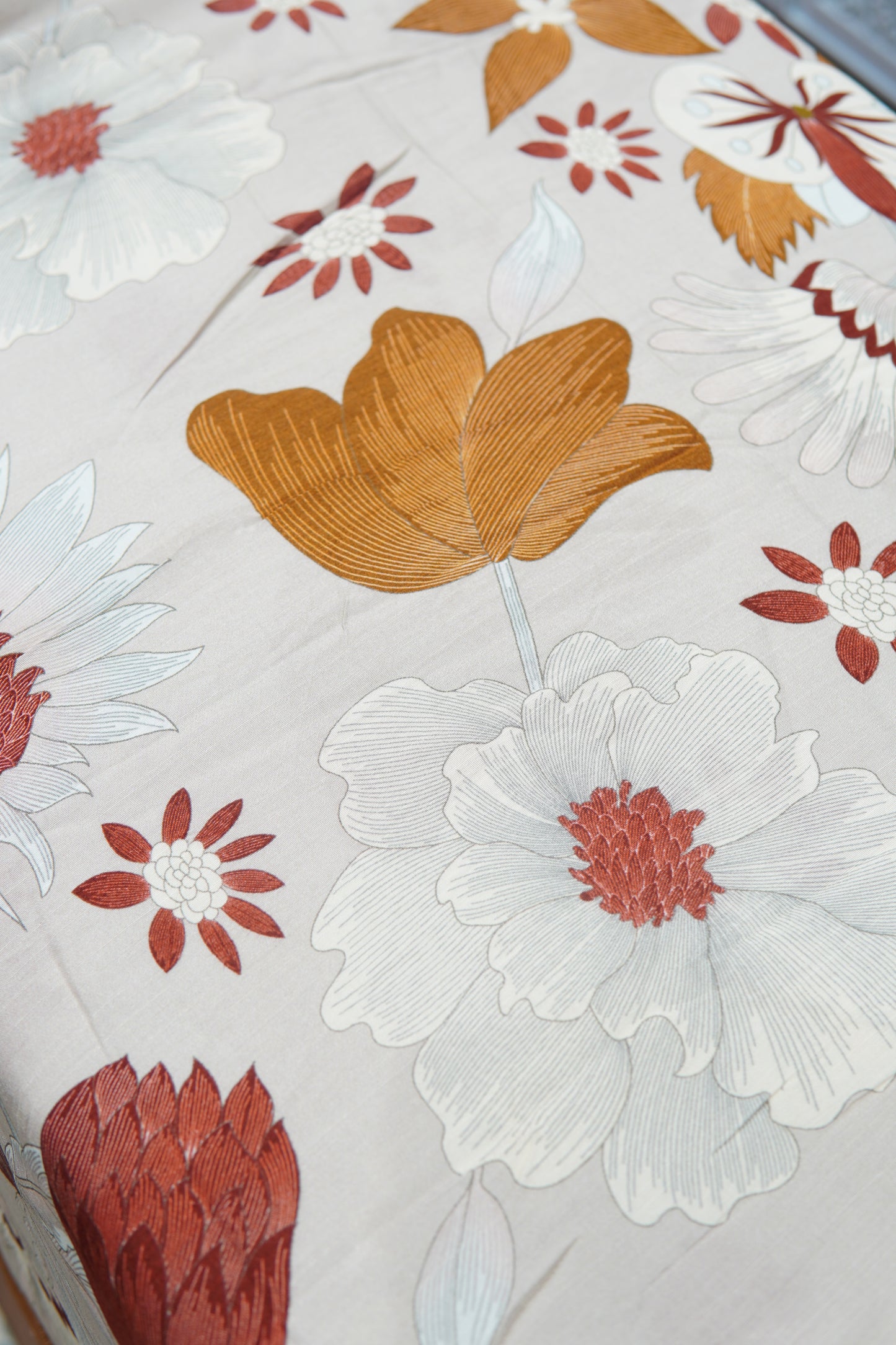Printed Cotton Slub Fabric