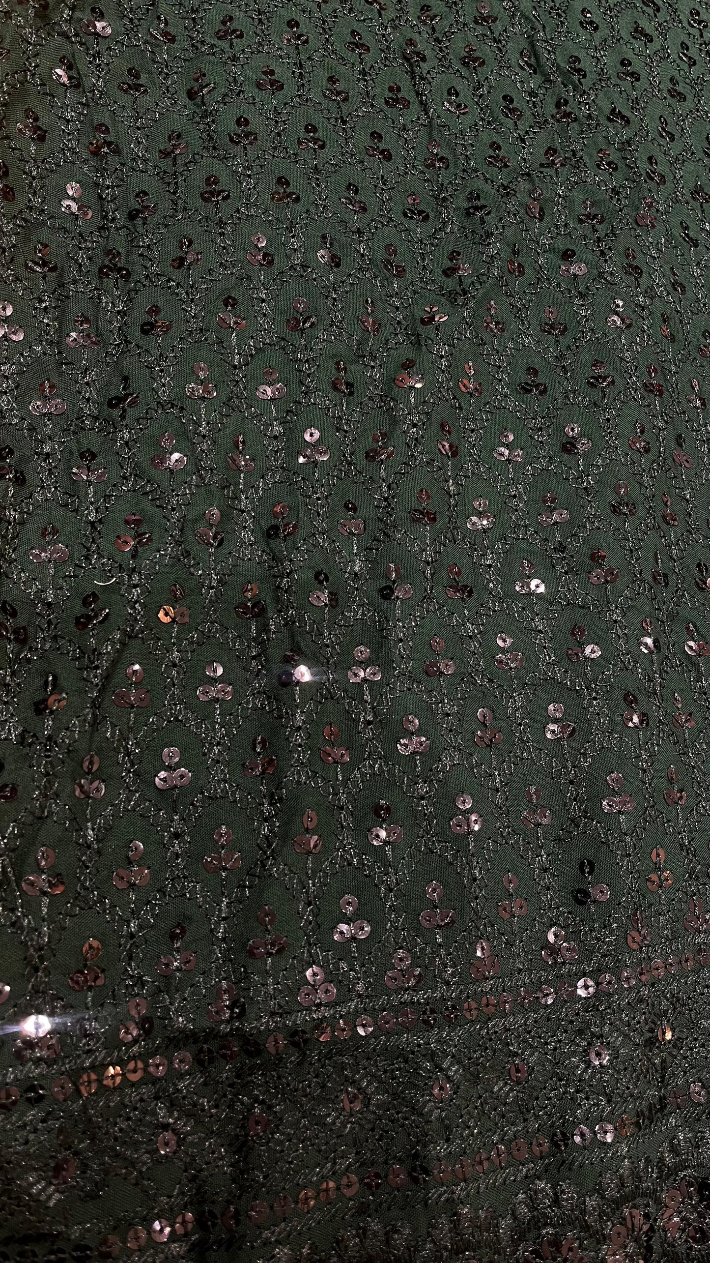 Rayon Fabric with Sifli Work