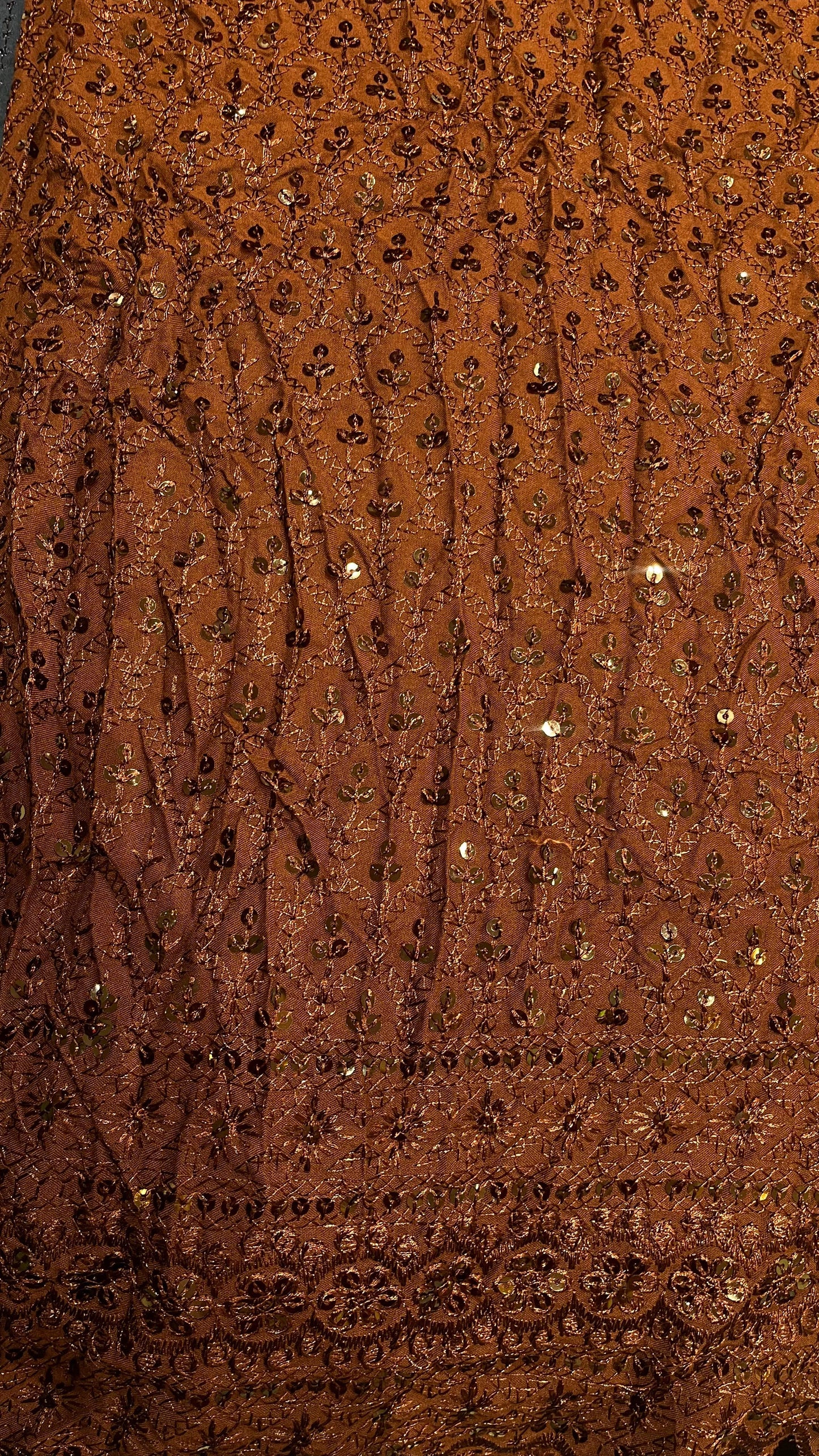 Rayon Fabric with Sifli Work