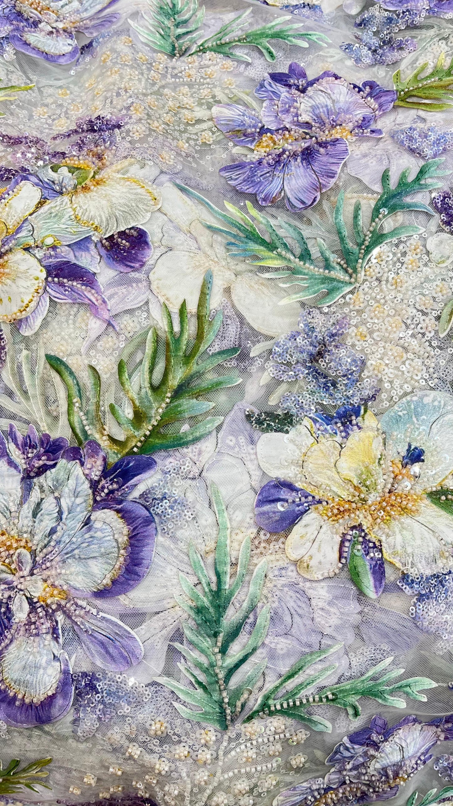 Digital print On Net with Applic Work
