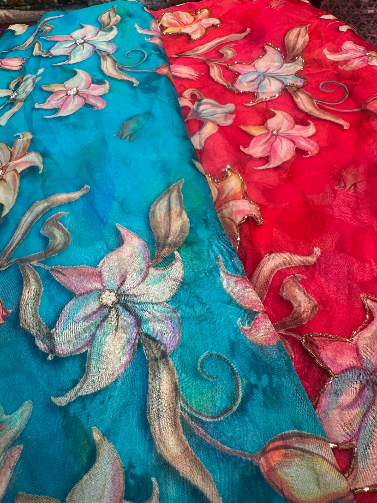 Digital Printed Organza Fabric