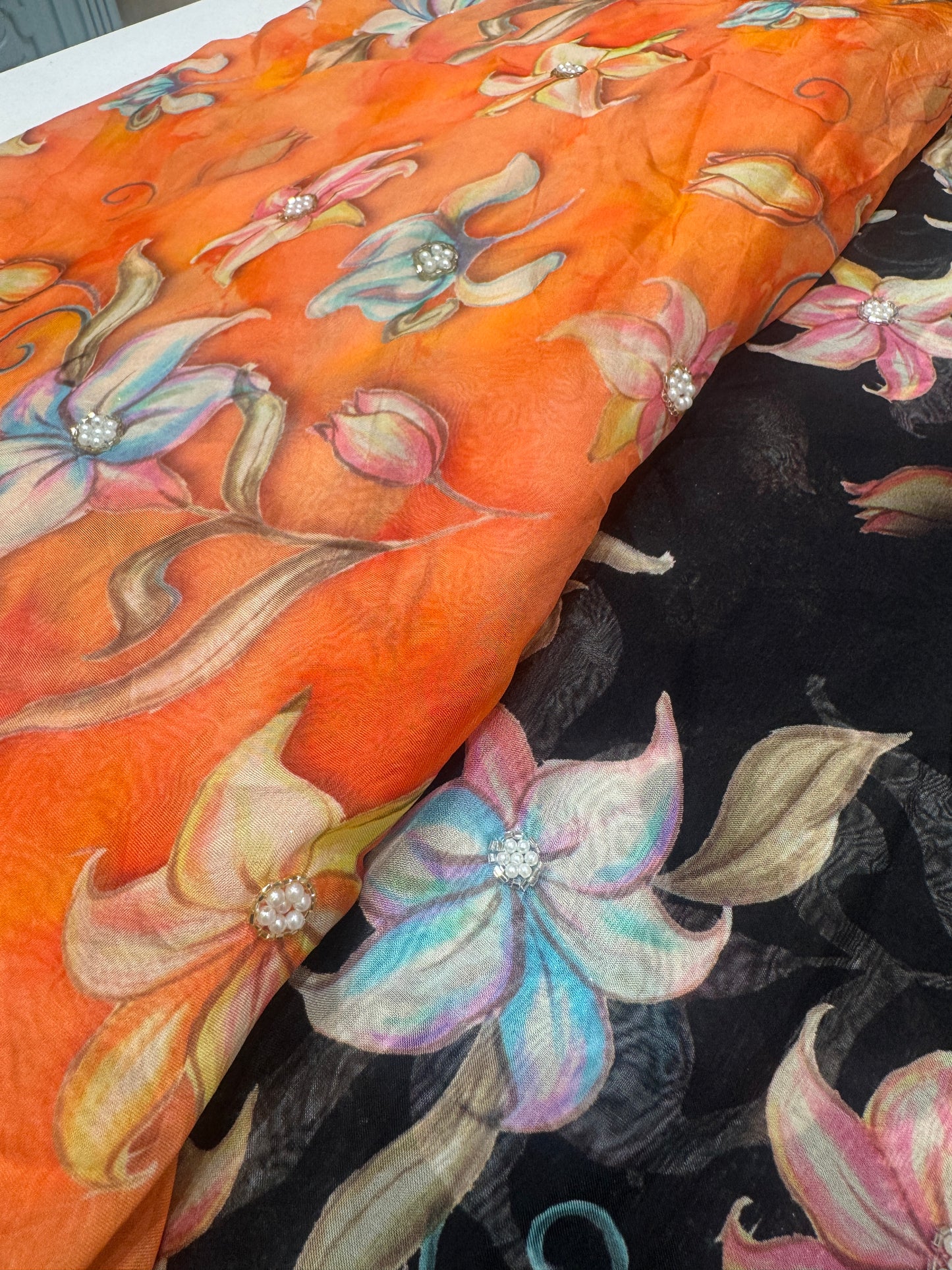 Digital Printed Organza Fabric