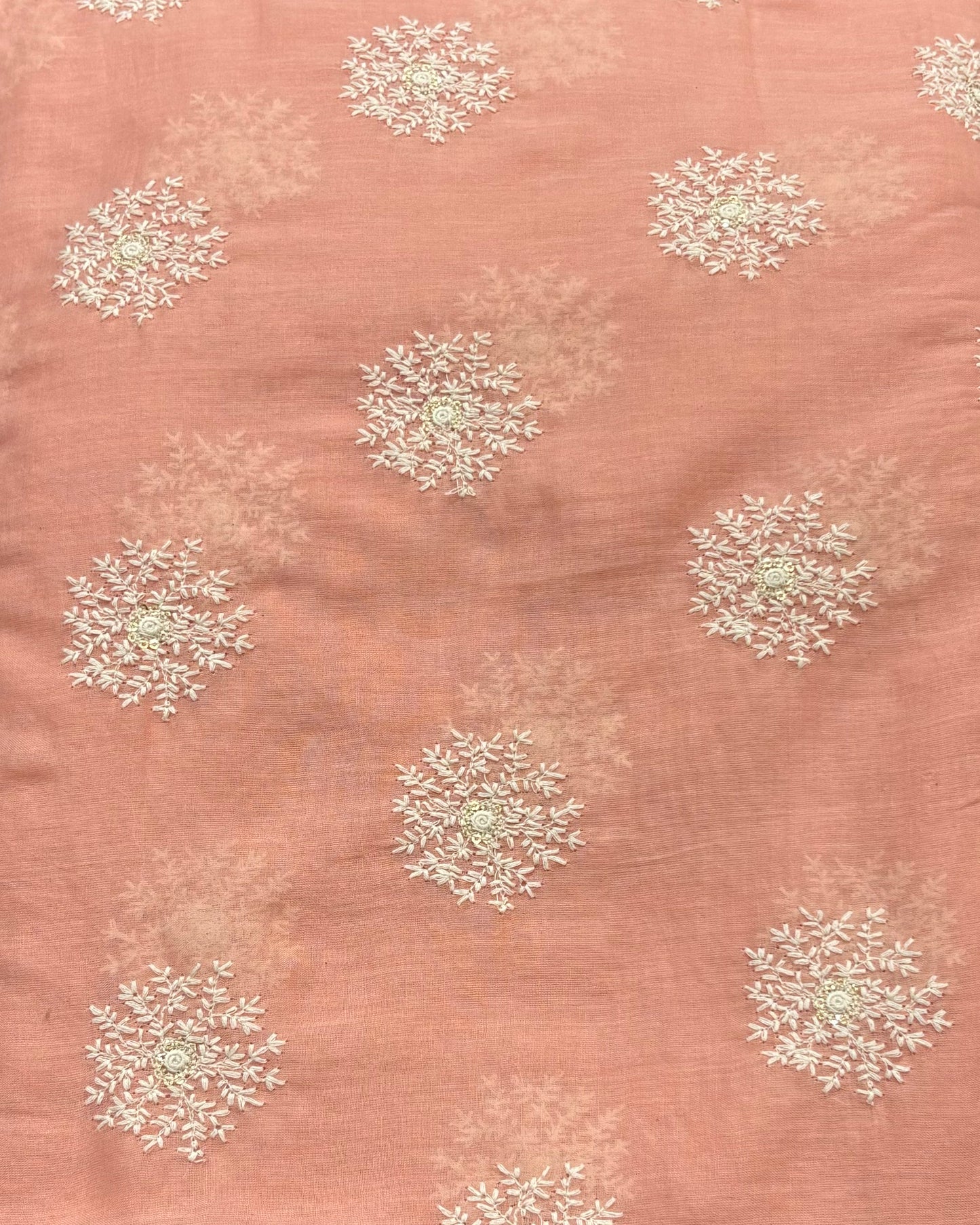 Threadwork butta on mal cotton