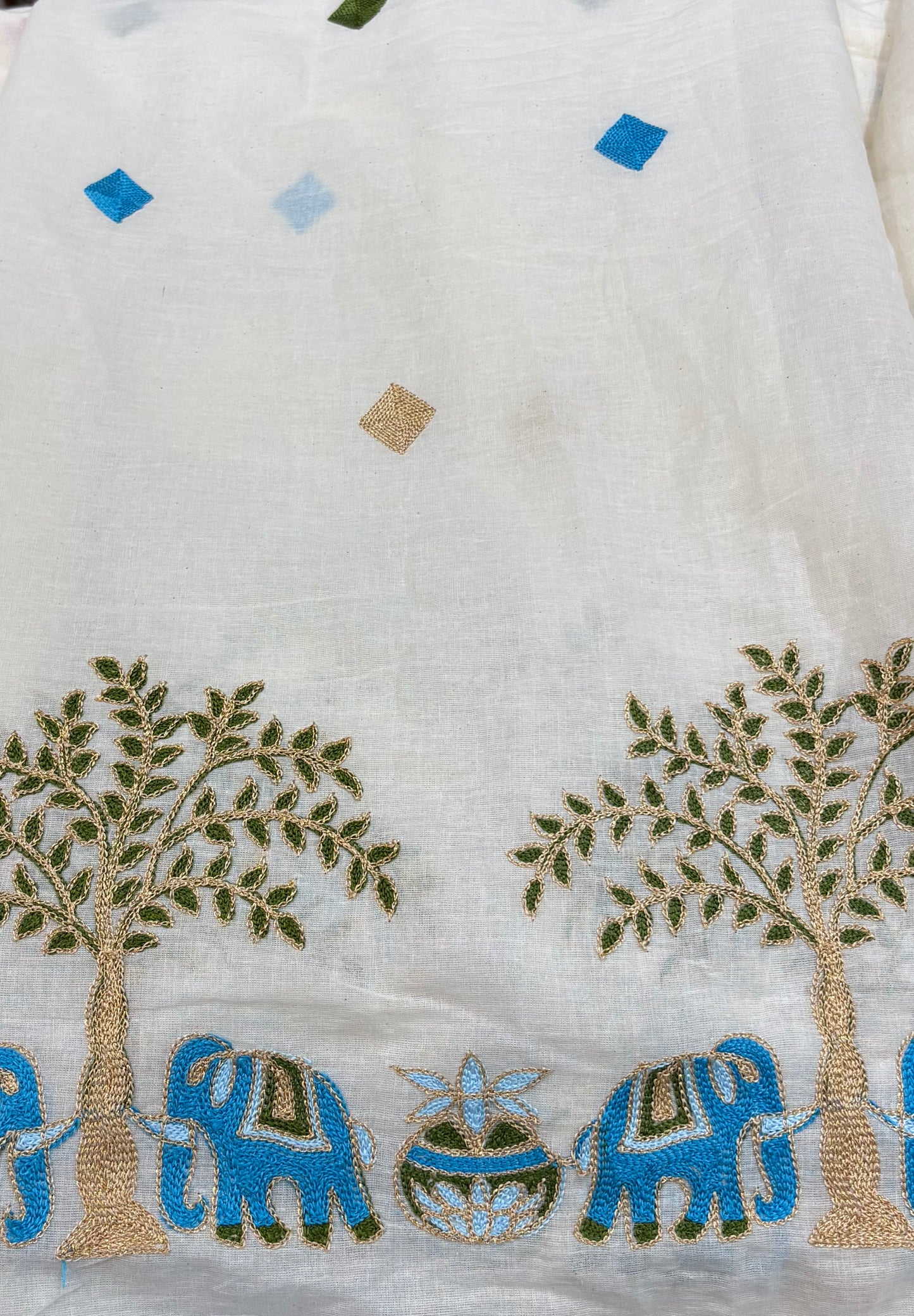 Threadwork on Mul Cotton