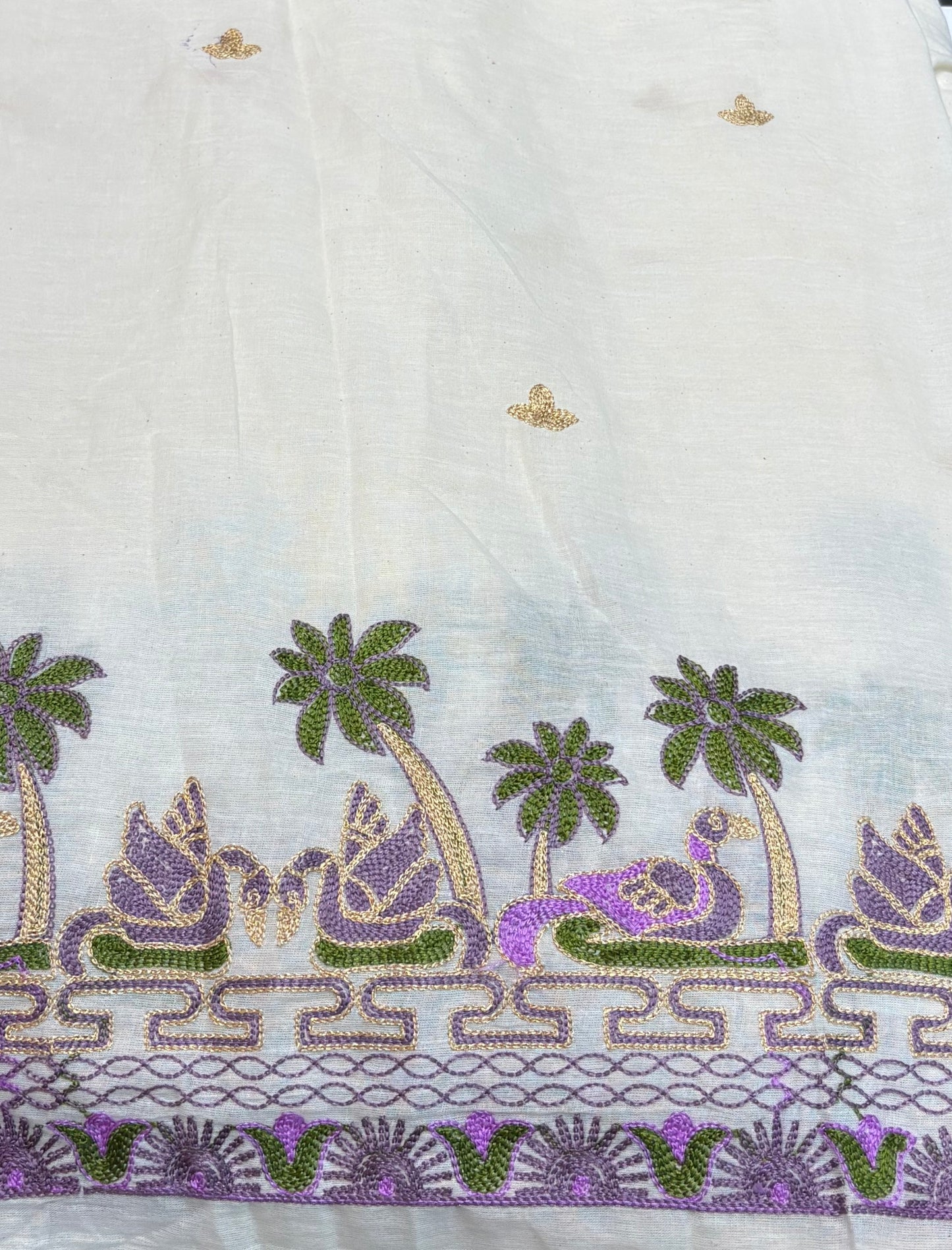 Threadwork on Mul Cotton