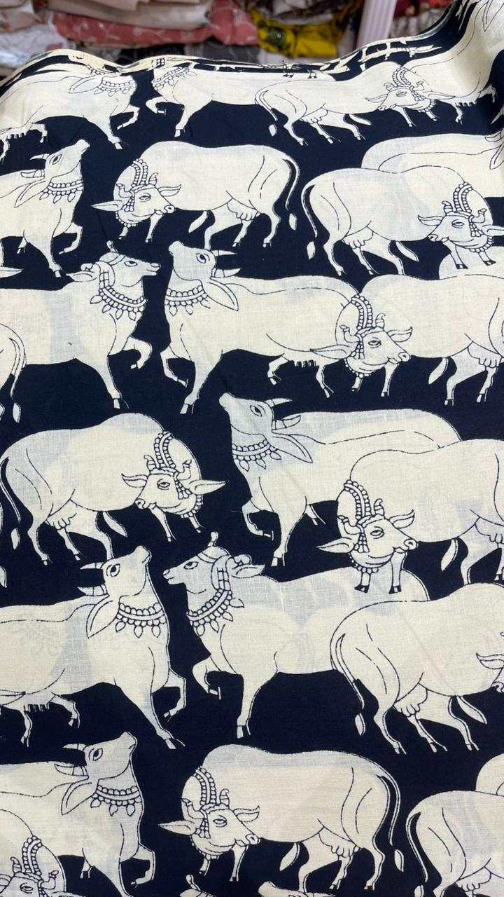 Pichwai Print Jaipuri Cotton