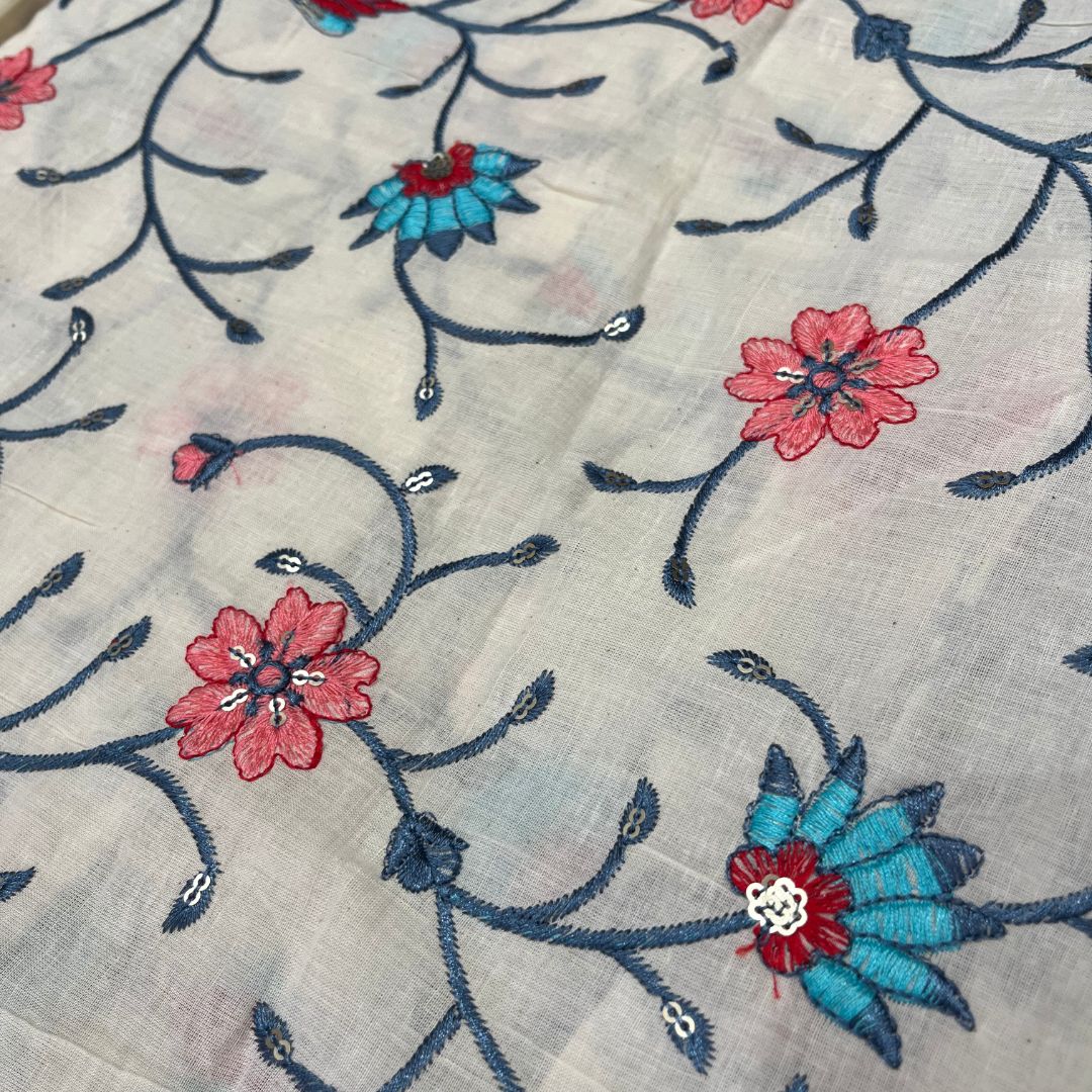 Cotton Threadwork (Navy Blue)