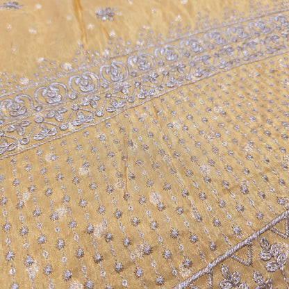 Tissue with Chota Buta & Border (Pale Yellow)