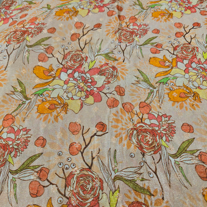 Tissue Flower Print (Peach)