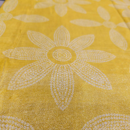 Tissue Bandni Print (Yellow)