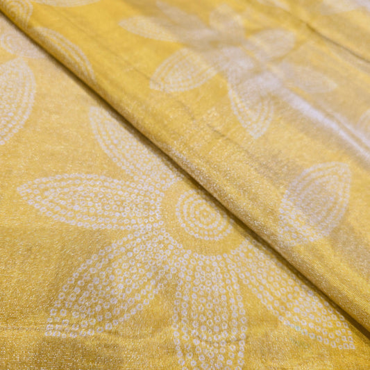 Tissue Bandni Print (Yellow)