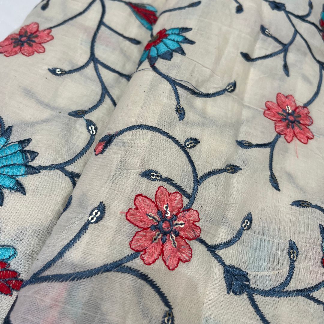 Cotton Threadwork (Navy Blue)