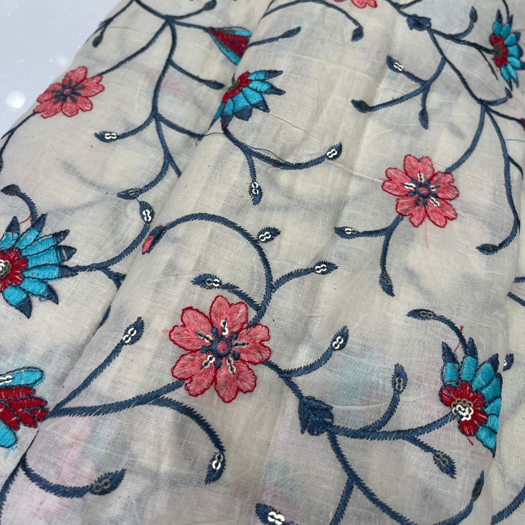 Cotton Threadwork (Navy Blue)