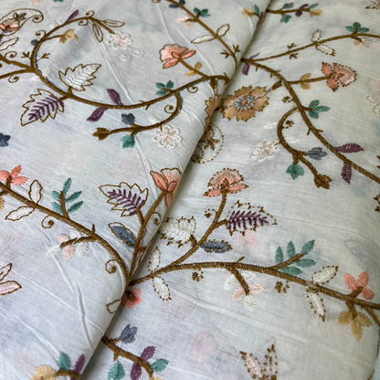 Cotton thread jaal work multicolour