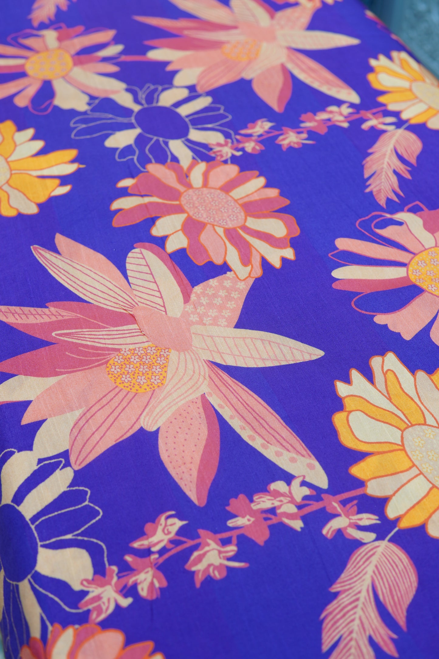 Printed Cotton Slub Fabric