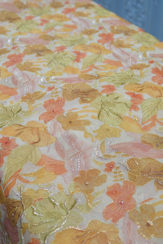 Digital Printed Organza Fabric