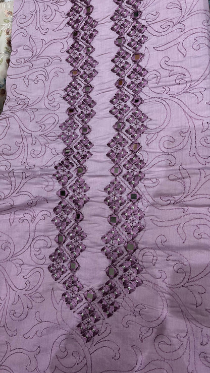 Cotton Silk Kurta Set Fabric