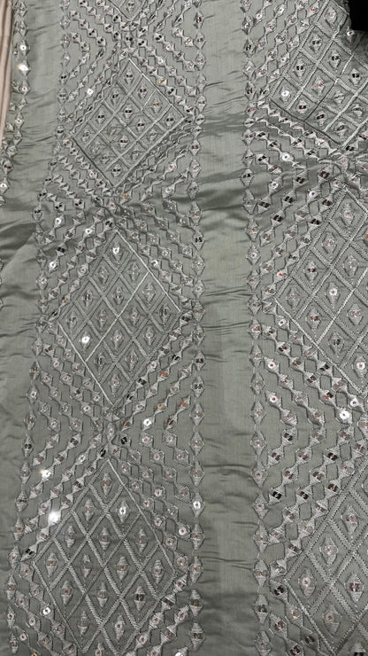 Cotton Silk Kurta Set Fabric
