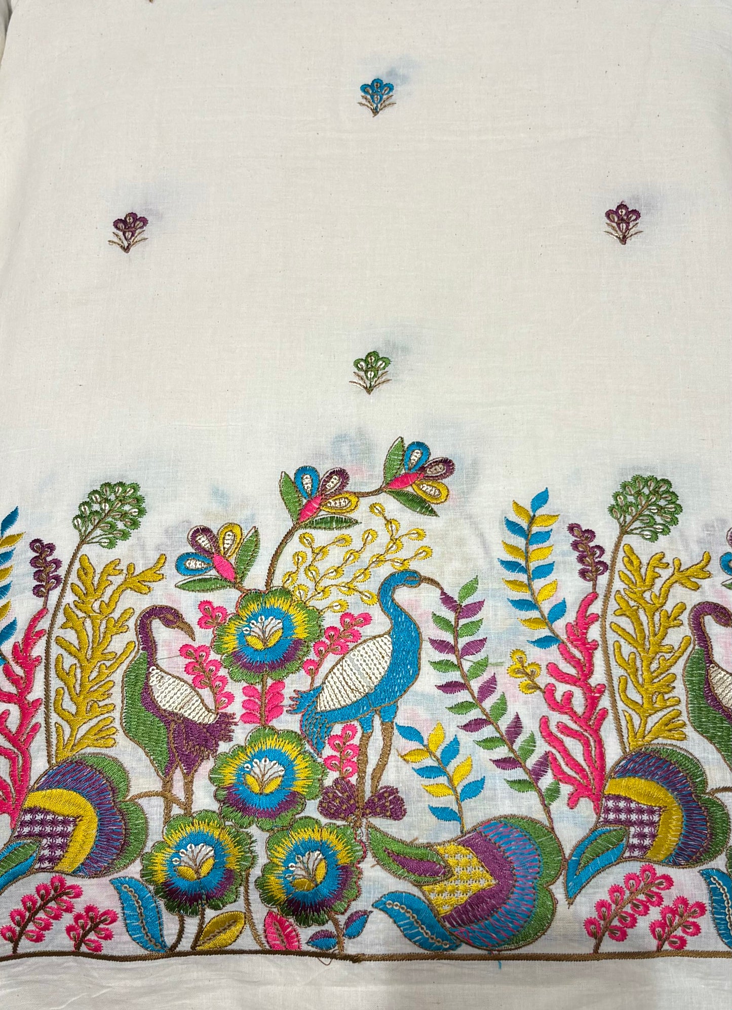Kora Cotton with Threadwork on Daman