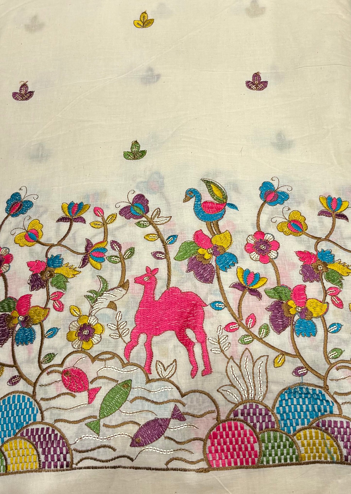Kora Cotton with Threadwork on Daman