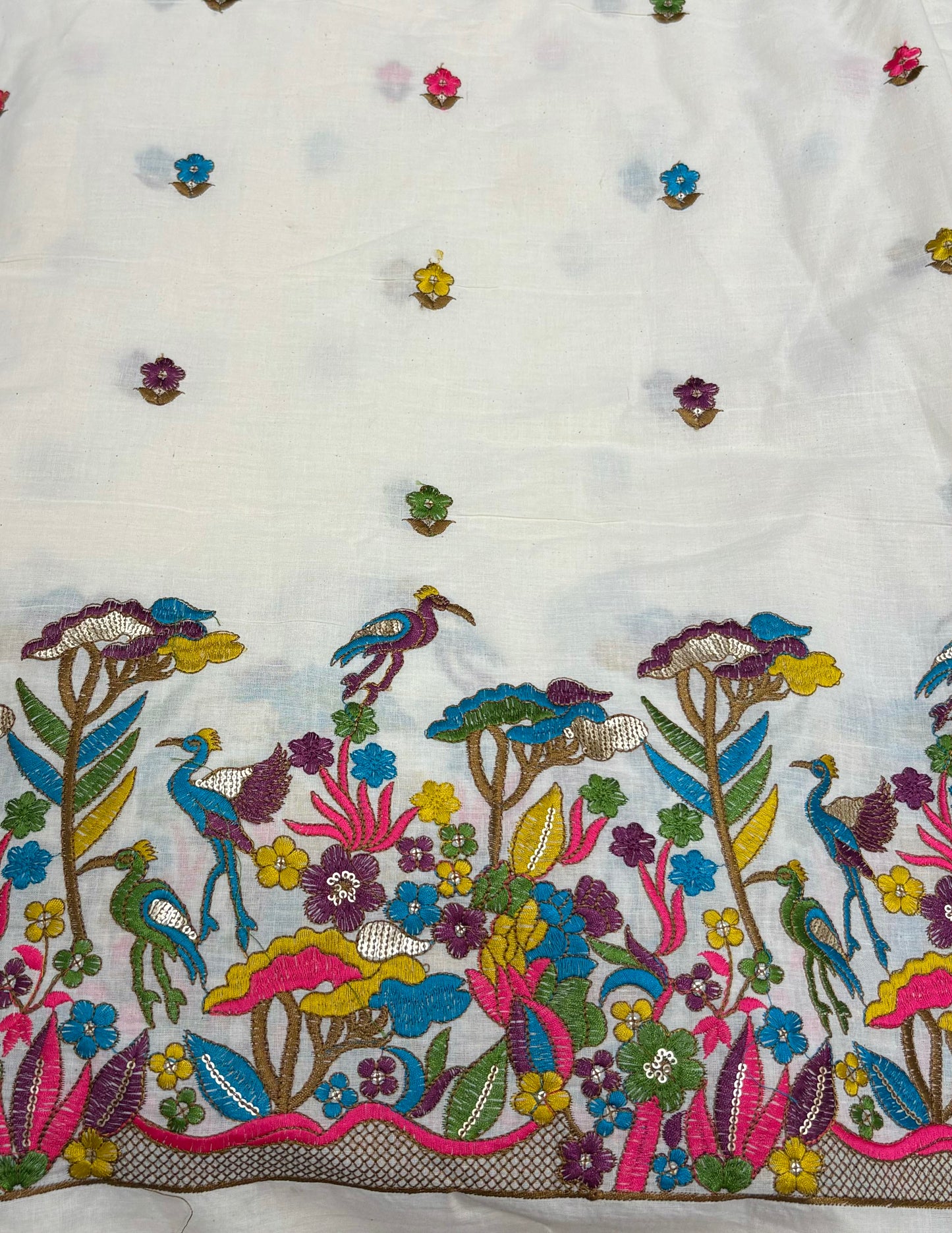 Kora Cotton with Threadwork on Daman