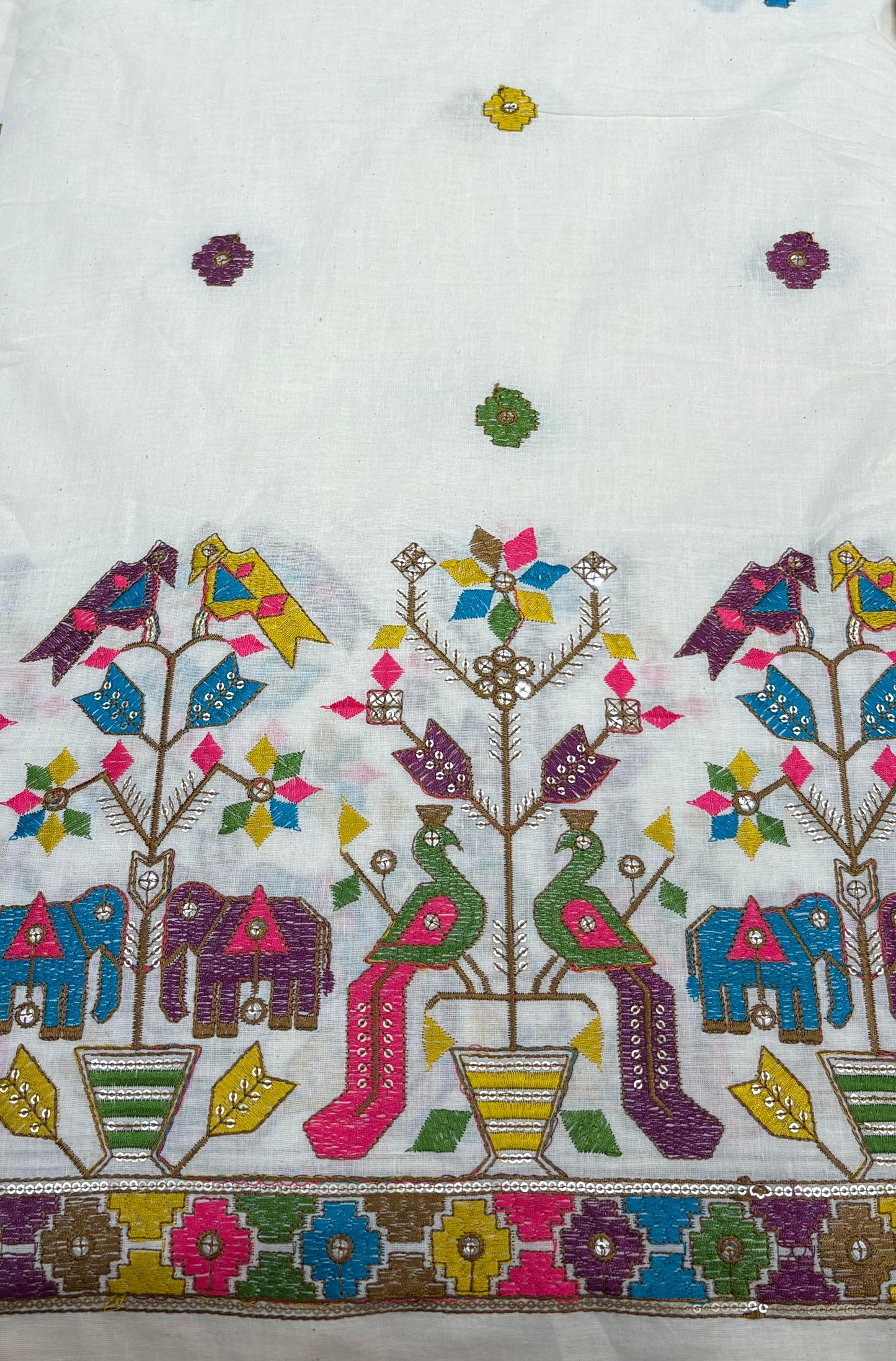 Kora Cotton with Threadwork on Daman