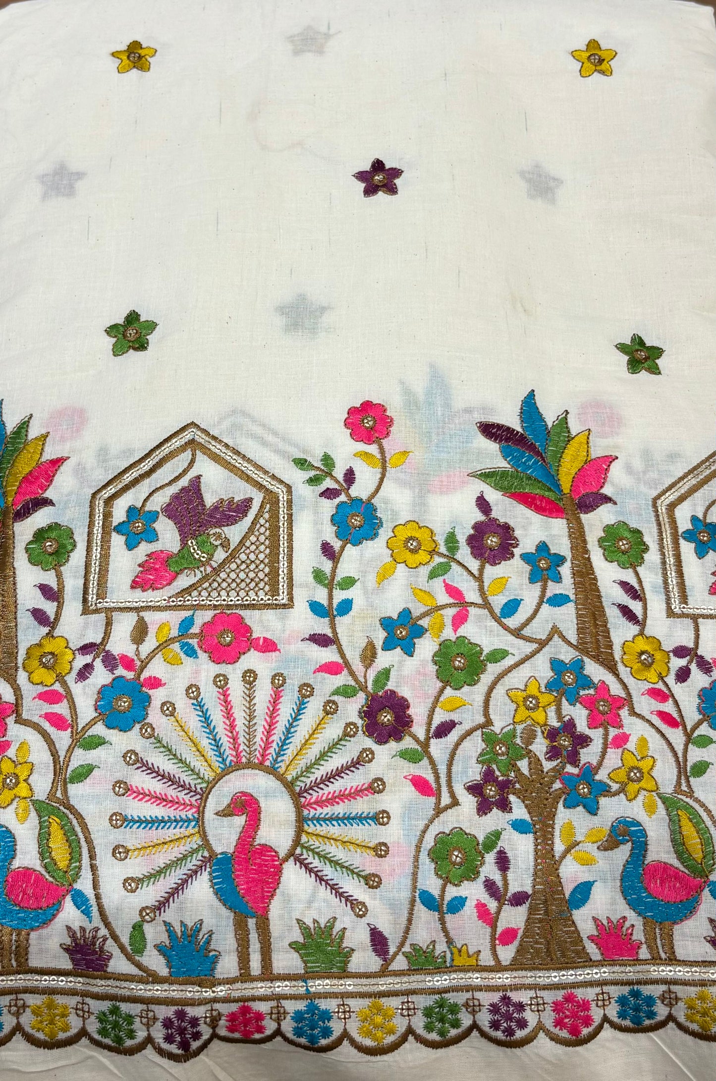 Kora Cotton with Threadwork on Daman