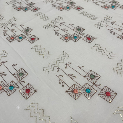Cotton Threadwork (Squared flowers)