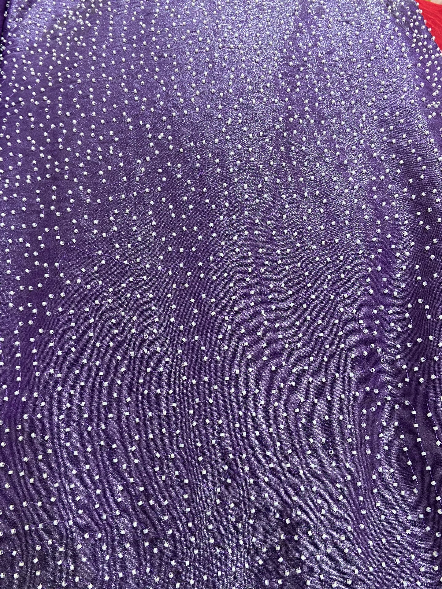 Tissue Fabric with Cutpipes Work