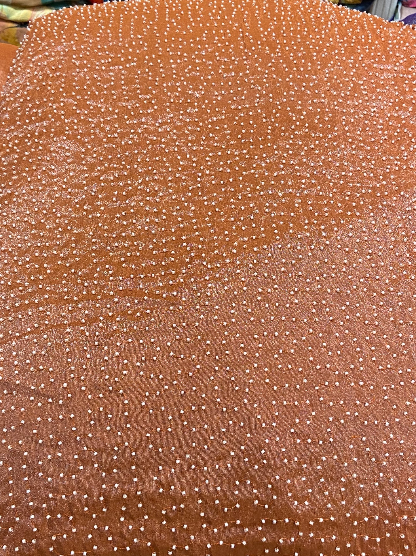 Tissue Fabric with Cutpipes Work