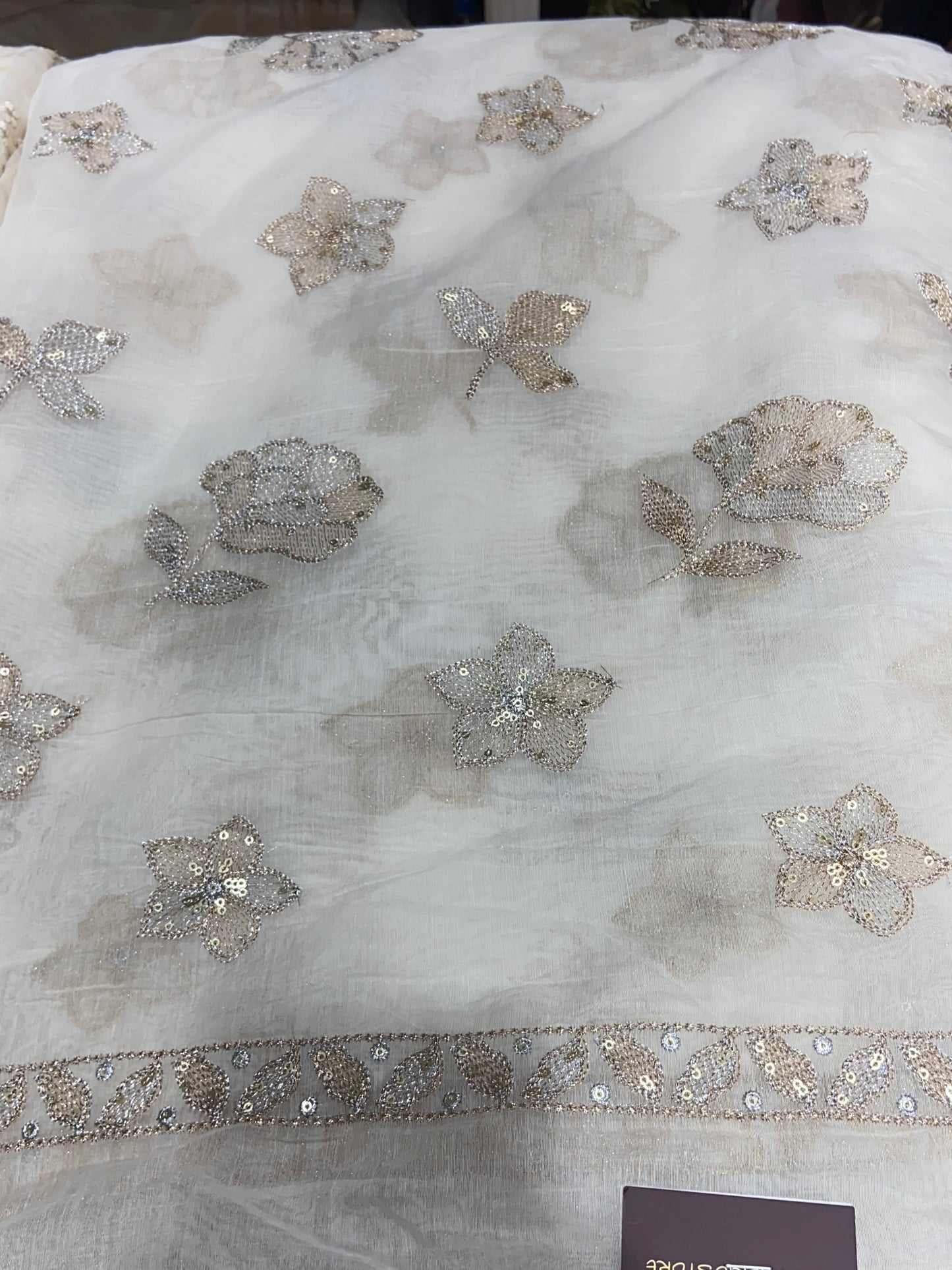 Chanderi Boota Fabric