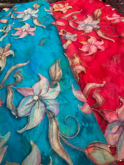 Digital Printed Organza Fabric
