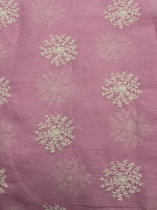 Threadwork butta on mal cotton
