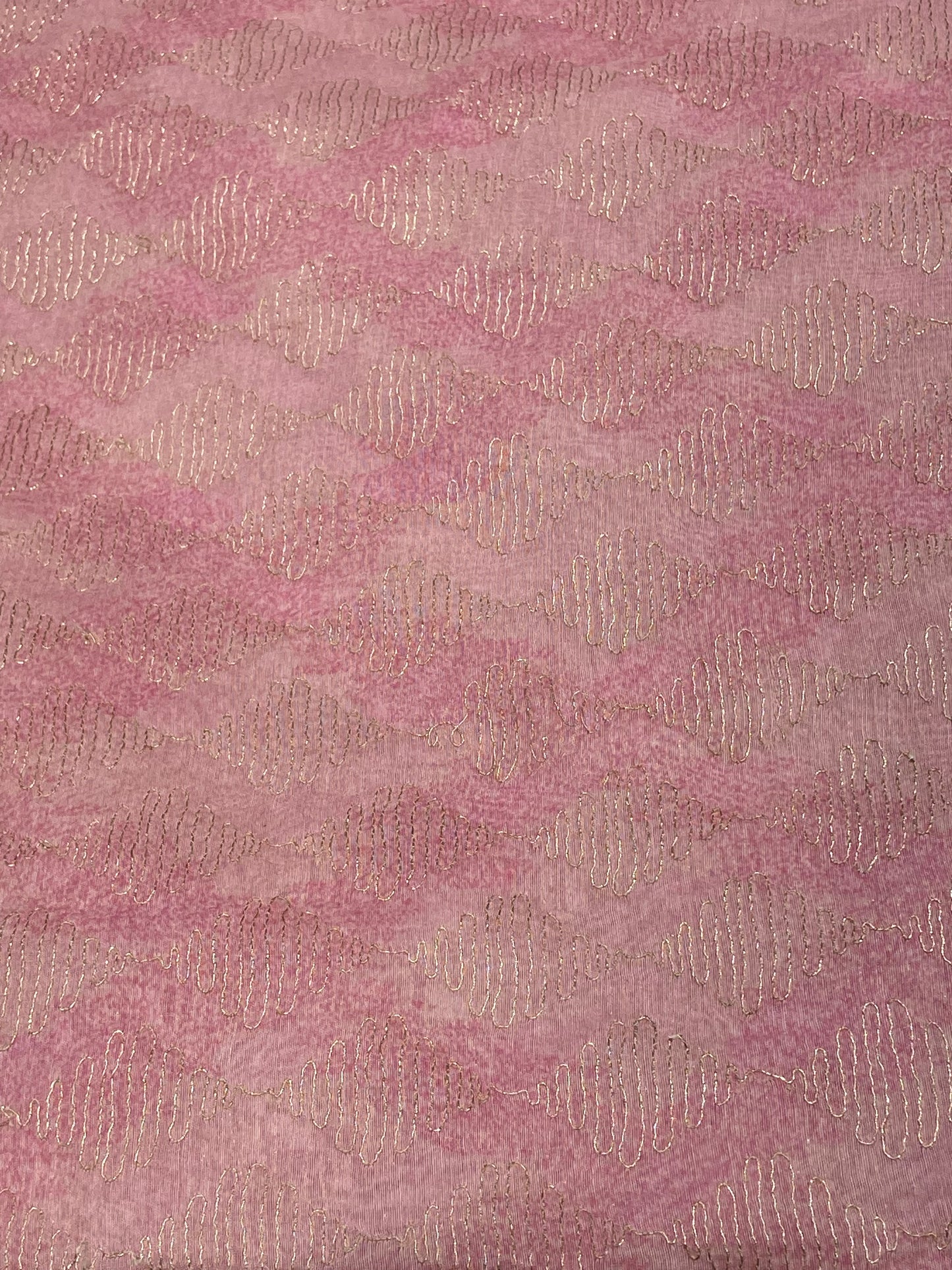 Chanderi Fabric with Aari Zari Work