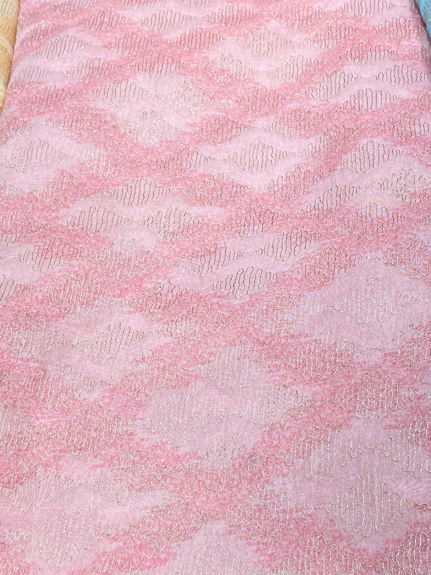 Chanderi Fabric with Aari Zari Work