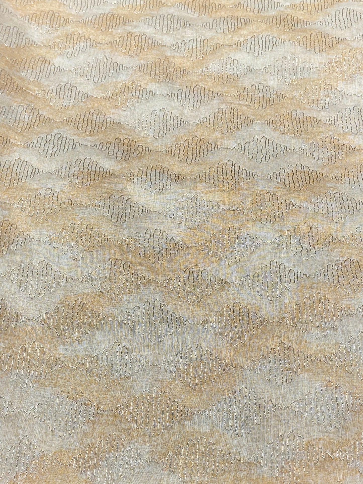 Chanderi Fabric with Aari Zari Work
