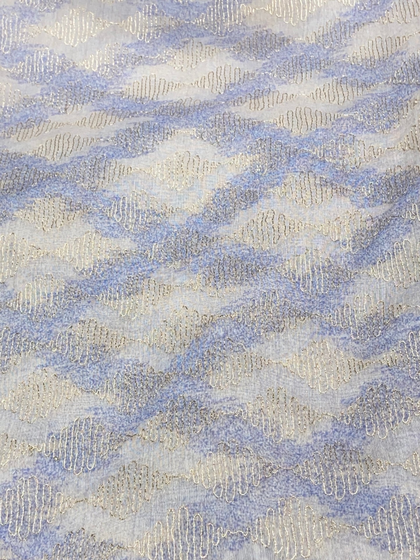 Chanderi Fabric with Aari Zari Work
