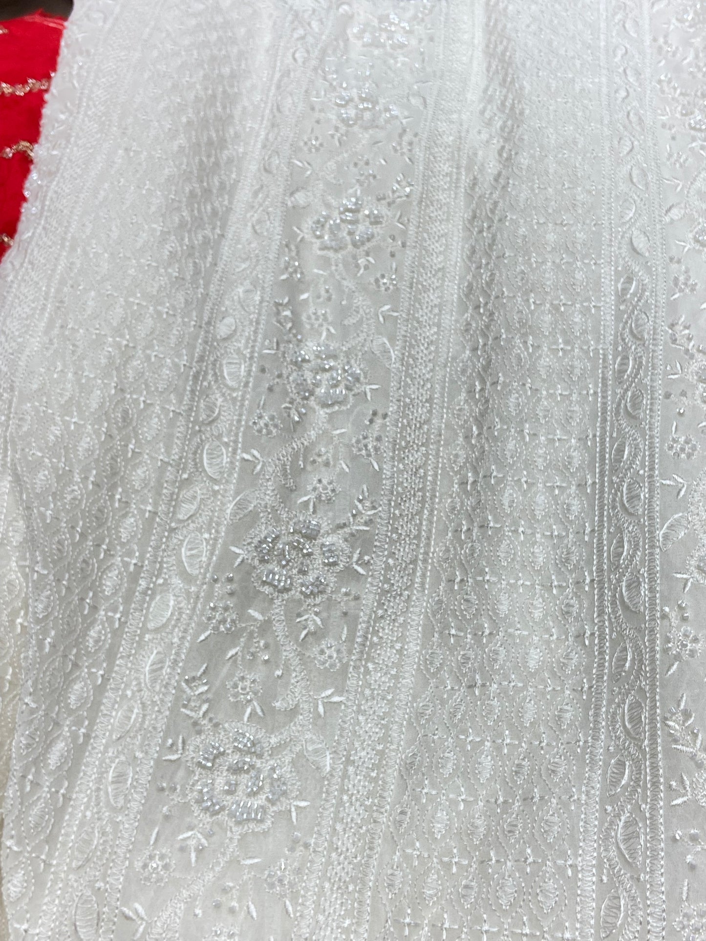 RED & WHITE FABRICS
