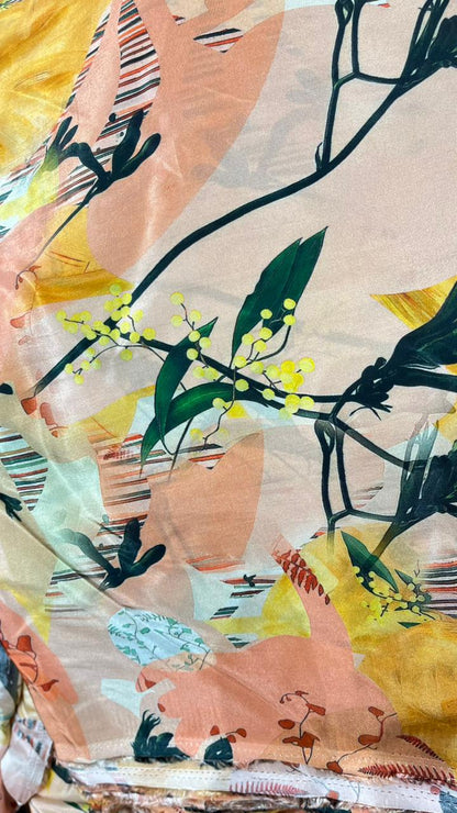 Muslin Crape Digital Printed Fabric