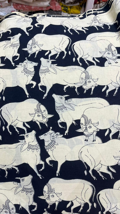 Pichwai Print Jaipuri Cotton