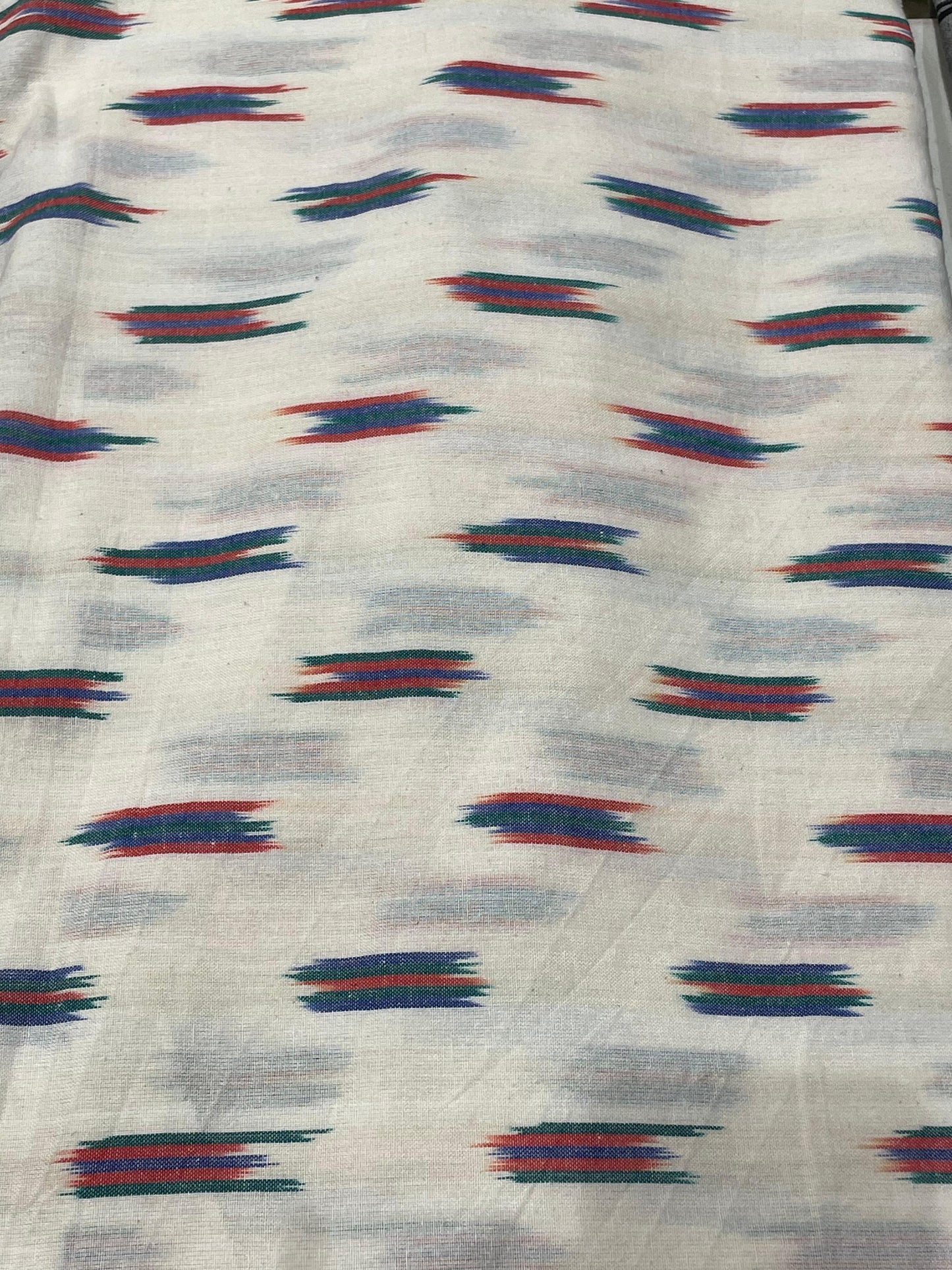 Ikkat Prints On Cotton Fabric